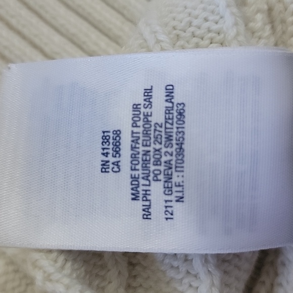 Polo 100% Cotton Cable Knit Vest ☆ PREPPY CLASSIC - Picture 4 of 5